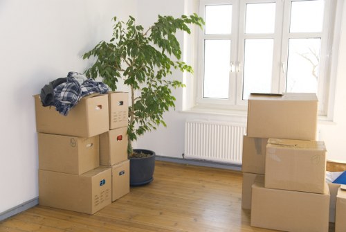 Professional movers handling fragile items during a Westhampstead relocation