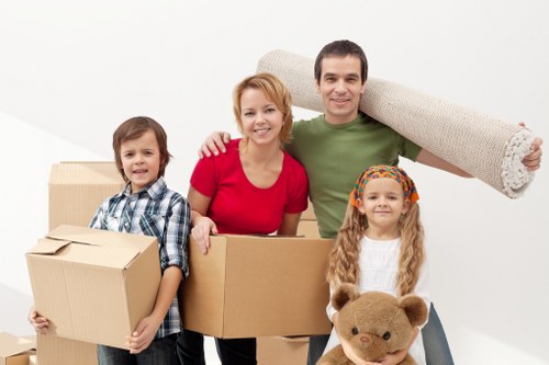 Local packing service preparing a flat move in Westhampstead