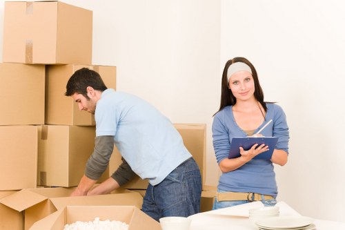 Careful packing supplies for a flat move in Westhampstead