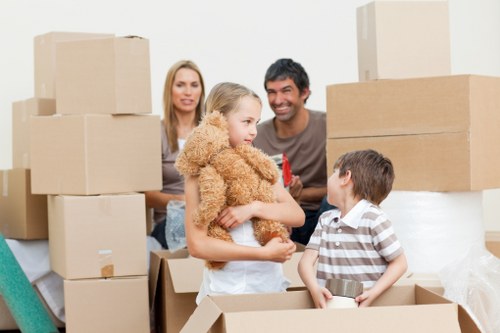 Careful loading of furniture for a compact move in Westhampstead
